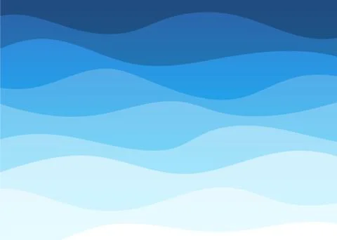 Abstract deep blue wave alternating banner vector background Stock Illustration
