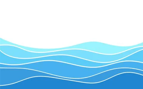 Abstract deep blue wave layer alternating vector background Stock Illustration
