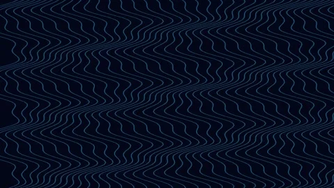 Abstract deep blue wavy lines loop pattern background technology motion graph Stock Footage 342522650