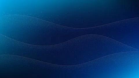 Abstract deep data technology background with dot wave pattern symbolizing .. Stockillustratie