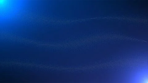 Abstract deep data technology background with dot wave pattern symbolizing .. Stock Illustration