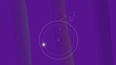 Abstract Deep Purple Glowing Orb and Spark Burst Stock Footage 337516191