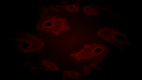 Abstract deep red horror fluid swirl animation loop Видео 338398042