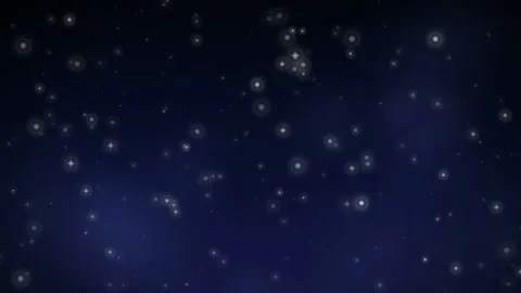 Abstract deep space background with shimmering stars and blue cosmic nebula Stock Footage 346204766