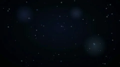 Abstract deep space background with shimmering stars and soft glowing blue Stock Footage 346205124