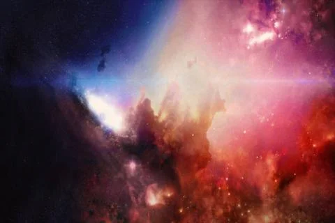 Abstract Deep Space. High Definition Star Field Background Stock Illustration