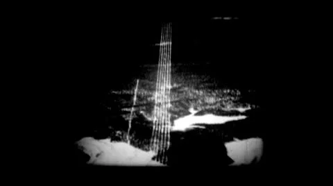 Abstract Deep Space Moon Lunar Landscape Imagery 6 - Vintage Super8 Film Video stock 8963969