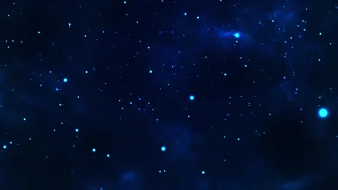 Abstract Deep Space Starfield Background with Glowing Blue Cosmic Particles 스톡 동영상 337838108