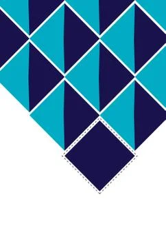 Abstract deep squares blue background Ilustración de archivo