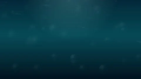 Abstract deep teal underwater background with floating particles Stock Footage 335883945