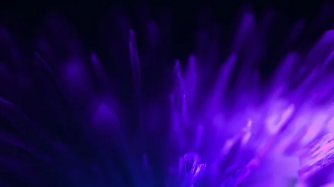 Abstract deep violet crystal field with luminous translucent shards emergin.. 스톡 동영상 326458546