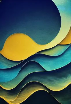 Abstract deeply textured waves pattern Stock Illustration