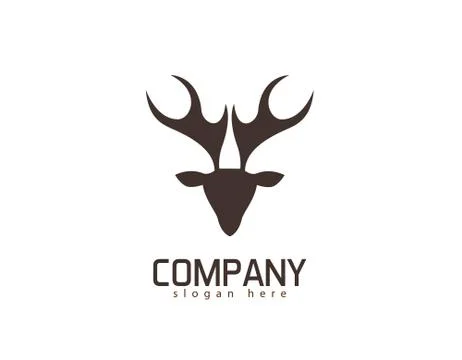 Abstract deer logo Stock Illustration