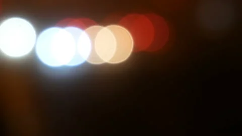 Abstract defocused background  in city road to night in foggy weather Stock Footage 122030657