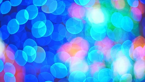 Abstract defocused blue and red bokeh, light leak. Stock Footage 107809644