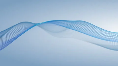 Abstract defocused blue waves on a light background. Smooth sweeping moveme.. Vídeos de archivo 333974439