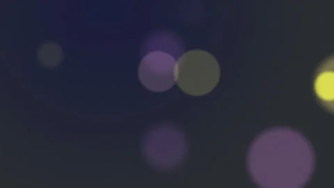 Abstract defocused bokeh circles animation on dark charcoal blue noise Stock Footage 324079876