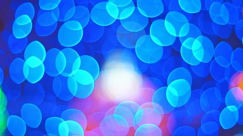 Abstract defocused crystal elements bokeh. Beautiful multicolored bokeh, light Stock Footage 107513473