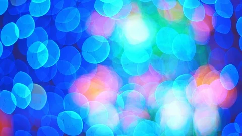 Abstract defocused dirty crystal elements bokeh. Beautiful multicolored bokeh Stock Footage 107678621