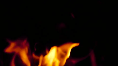Abstract defocused fire flames close up Stock Footage 146226610