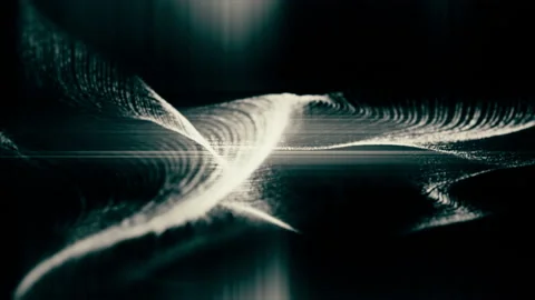 Abstract Defocused Flowing Particles Background Stock Footage 196541457