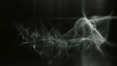 Abstract Defocused Flowing Particles Background Stock Footage 197052738