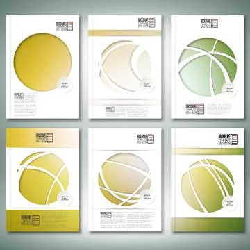 Abstract defocused green background. Brochure, flyer or report for business Stock Illustration