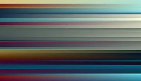 Abstract defocused horizontal background with horizontal smooth blurred lines Stock Illustration