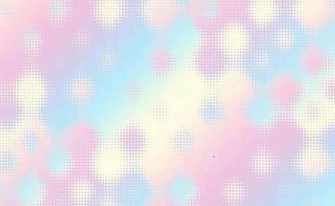 Abstract defocused horizontal background with pop art halftone dots. Vector Stock Illustration
