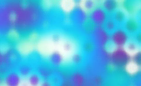 Abstract defocused horizontal background with pop art halftone dots. Vector Stock Illustration