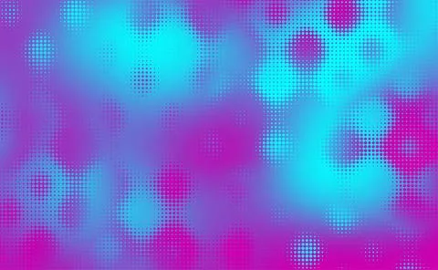 Abstract defocused horizontal background with pop art halftone dots. Vector Stock Illustration