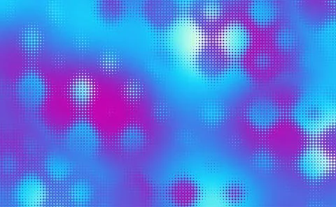 Abstract defocused horizontal background with pop art halftone dots. Vector.. イラスト素材