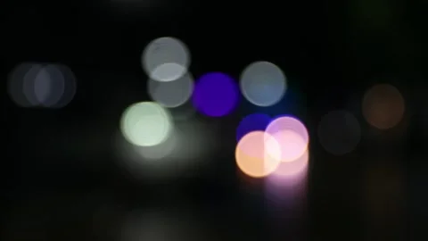 Abstract defocused lights in special event or free night concert. Stock Footage 295140639