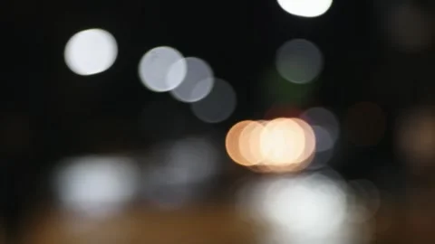 Abstract defocused lights in special event or free night concert. Stock Footage 302740008
