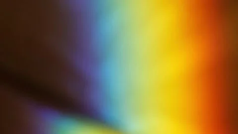 Abstract defocused multicolored light rainbow. Natural rainbow on the wall in 스톡 동영상 231308247