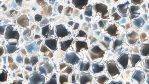 Abstract Deformable Liquid Glass. 4K Video stock 297357726