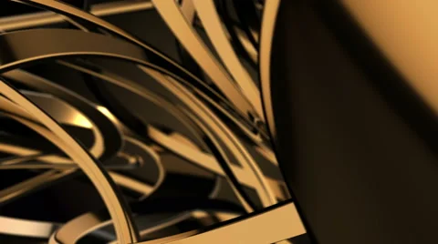 Abstract Deforming Background Animation - Gold Vídeos de archivo 48660465