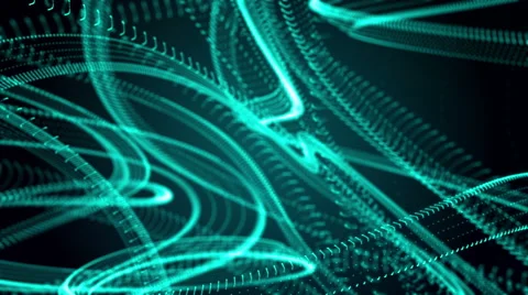 Abstract Deforming Background Animation - Points Stock Footage 48666888