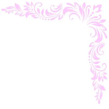 Abstract delicate pattern, decorative element, clip art with stylized leave.. Illustrazione stock