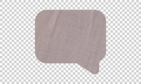 Abstract Denim Fabric Texture Chat Bubble Message Symbol Icon Isolated on W.. Stock Illustration