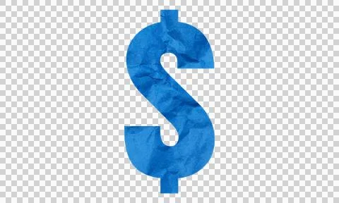 Abstract Denim Fabric Texture Dollar Sign Symbol Icon Isolated on White Bac.. Stock Illustration