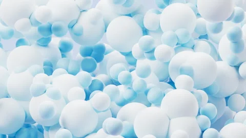 Abstract dense particles spheres background, 3d rendering. Stock Footage 312980222