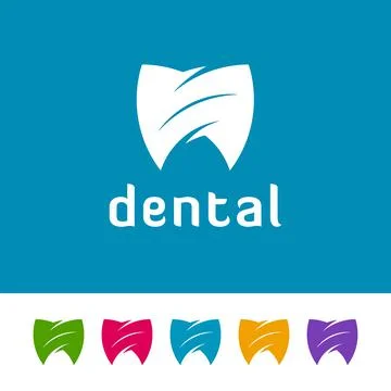 Abstract Dentistry Logo Designs Stock Illustration