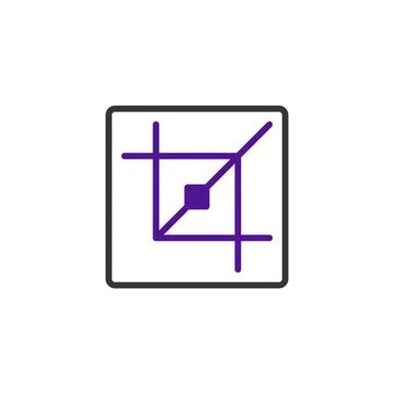 Abstract depiction of intersecting lines forming geometric shapes within a .. Stock Illustration
