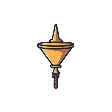 Abstract depiction of an inverted cone shape emanating an unusual design an.. Stock Illustration