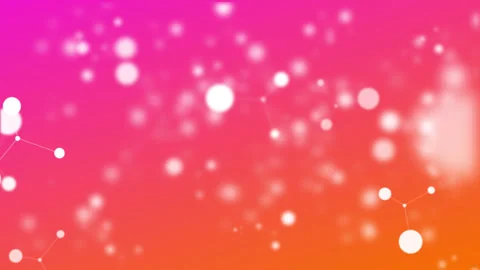 Abstract depth of field multicolor particles atom fly. Video stock 149151640