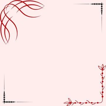 Abstract design. Abstract border design. Abstract border design Illustrazione stock