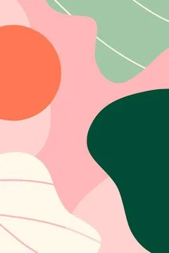 Abstract design aesthetic shape and leaf floral green Stock-Illustration