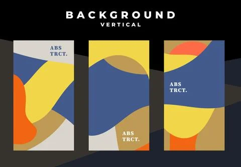 Abstract design background set vector illustration. Creative art イラスト素材
