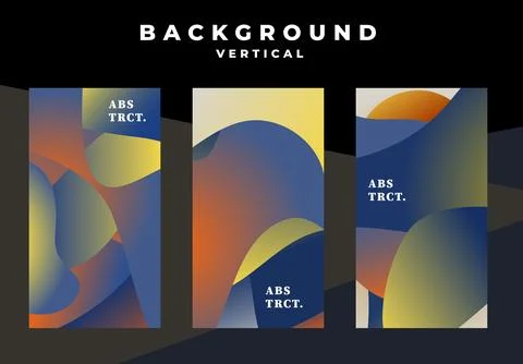 Abstract design background set vector illustration. Creative art イラスト素材